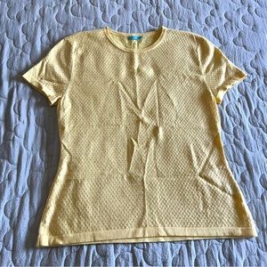 sequin yellow J.McLaughlin Short Sleeve top